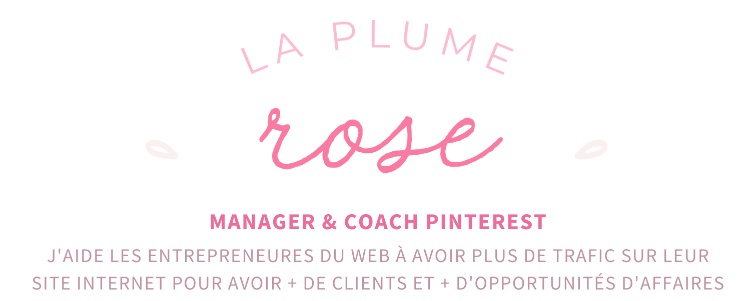 Logo blog La plume rose